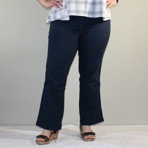 Just My Size by Hanes Petite Womens Flare Jeans - Size 16p, Stretch Waist & Body